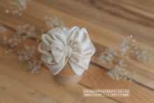 Baby turban hat, Cream, beige, made to order