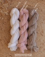 Knitted Baby newborn  wrap, White, grey, long, made to order