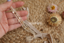 Baby newborn butterfly tieback, gold, pastel, cream, halo, RTS