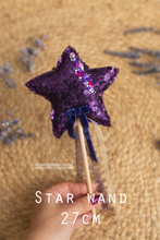 Purple sequin star wand, boho, fairy star, Halloween, RTS
