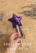 Purple sequin star wand, boho, fairy star, Halloween, RTS