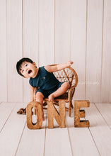 Baby boho romper in blue