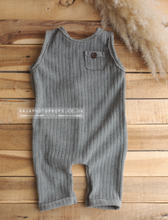 Baby boho romper in grey
