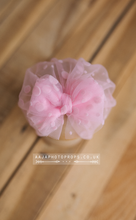 Baby turban hat, dot, newborn, sweet pink, bow, RTS