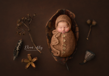 Baby newborn swaddle wrap and bonnet set, soft, knitted, buttons, Made to order