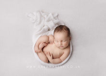 Knitted Baby newborn  wrap, White, grey, long, made to order
