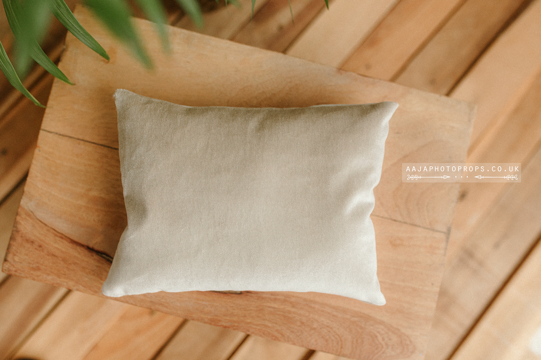 Newborn Posing pillow, beige, velvet, RTS