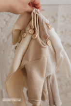 Baby newborn romper, cream, made to order