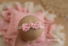 Boho layer, pillow, tieback, wooden disc bundle, pink, cherry, RTS