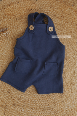 9-12 months size baby dungarees, dark blue, RTS
