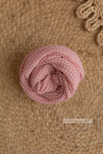 Baby newborn wrap, pink, sweater knit, RTS