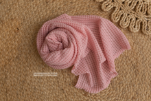 Baby newborn wrap, pink, sweater knit, RTS