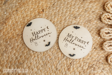 Wooden disc Halloween, bats, ghost, RTS