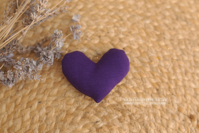 Purple fabric heart, Halloween, RTS