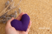 Purple fabric heart, Halloween, RTS