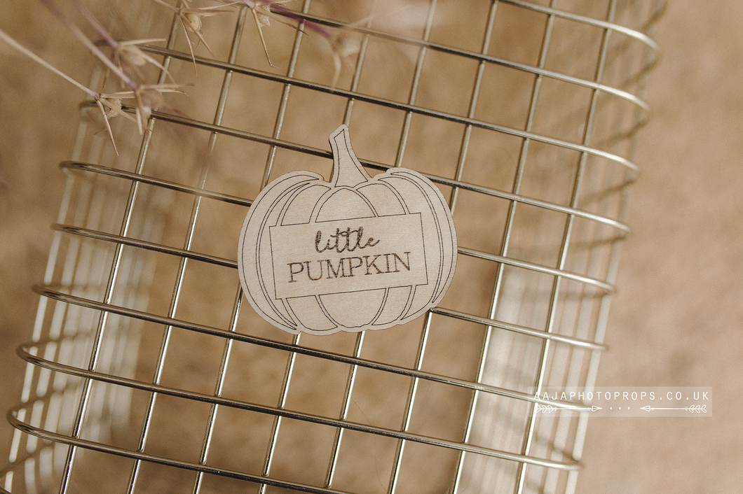 Wooden Little Pumpkin lovie, Halloween, Autumn, Fall, RTS