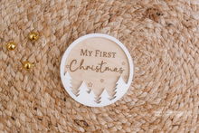 Wooden disc My First Christmas, baby, winter, RTS