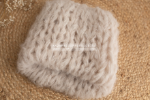 Knitted chunky layer, fluffy soft, natural beige, Photo prop, made to order