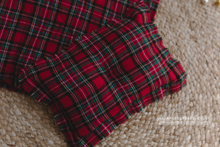 Quilt blanket, pillow set, Christmas, checked, tartan, red, green, RTS