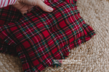 Quilt blanket, pillow set, Christmas, checked, tartan, red, green, RTS