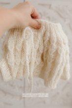 Load image into Gallery viewer, Baby newborn sweater and bloomers, Cream, chunky, made to order