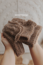 Baby newborn sweater and bloomers, Light brown, chunky, RTS