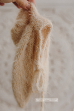 Baby newborn bunny bonnet, fluffy, ears, creamy beige, Easter, rabbit, bunny, RTS