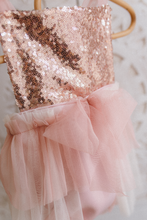 9-12 months size romper, blush pink, boho, sequin, frilly, tulle, made to order