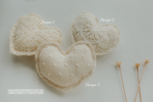 Posing heart, lace, boho, vintage, beige, cream, neutral, RTS