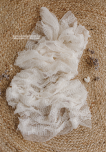 Tulle layer/wrap, milky cream, frilly, stretch, RTS