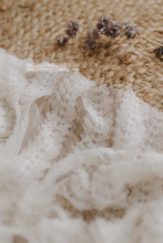 Tulle layer/wrap, milky cream, frilly, stretch, RTS