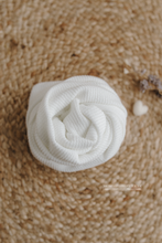 Baby newborn wrap textured, milky ivory, stretch, RTS