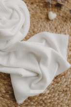 Baby newborn wrap textured, milky ivory, stretch, RTS