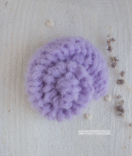 Knitted chunky layer, fluffy soft, lilac, made to order