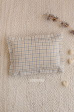 Newborn Posing pillow, checked, blue, beige, RTS