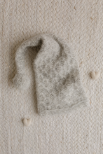 Knitted Baby newborn hat, creamy off white, made to order