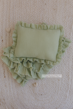 Boho layer, pillow, set, pastel green, vintage, made to order