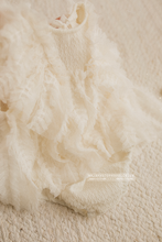Baby 6-12 months size cream romper, vintage style, boho, RTS