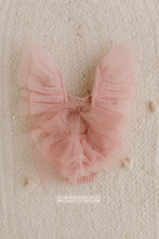 Newborn baby girl romper, vintage, pink boho, frilly, lace, made to order