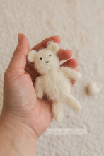 Baby newborn posing toy, bear, pastel, off white, grey, stuffie, lovie, made to order