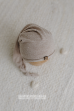 Baby newborn oatmeal jersey wrap and hat, RTS