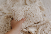 Boho lace layer, pillow, set, beige, vintage, RTS
