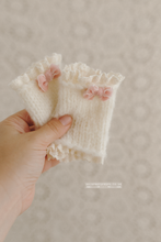 Baby newborn knitted romper, beanie, bear bonnet bundle, creamy off white, made to order