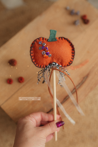 Pumpkin wand, boho, halloween, RTS