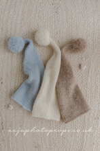 Baby newborn sleepy hat , knitted, long, Made to order