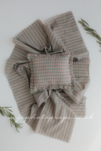 Layer and pillow set plaid, check, green, red, Christmas, RTS