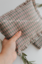 Layer and pillow set plaid, check, green, red, Christmas, RTS