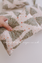 Newborn Posing pillow, green, white, Christmas tree, RTS