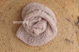 Knitted Chunky layer, Dusty blush pink, RTS