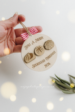 Wooden ornament disc Sourdough baker 2026, bread, RTS